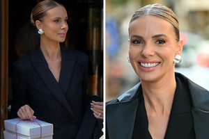 Stylowa Izabela Janachowska z torebką Diora wsiada do auta za 3 miliony. Szofer podwiózł ją do cukierni