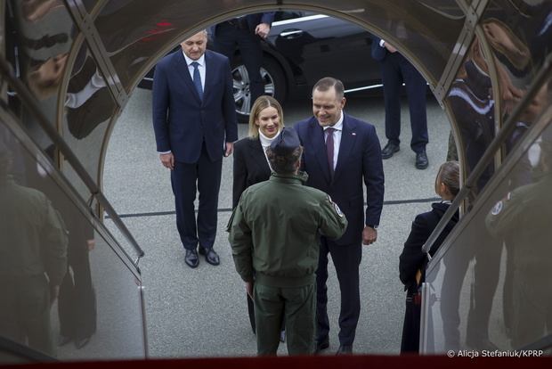 Marta i Karol Nawroccy w Estonii