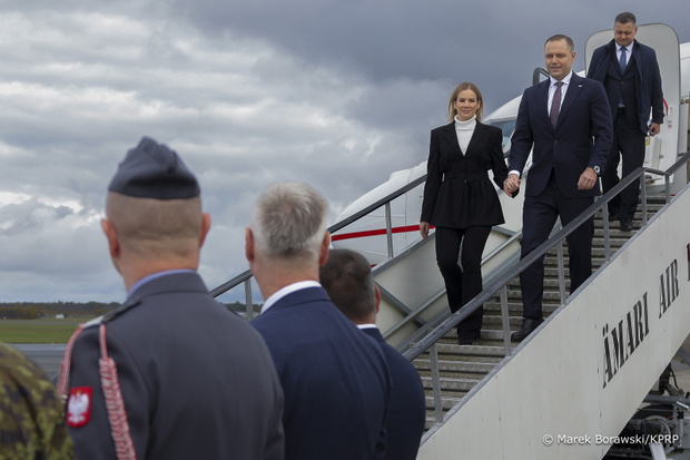 Marta i Karol Nawroccy w Estonii