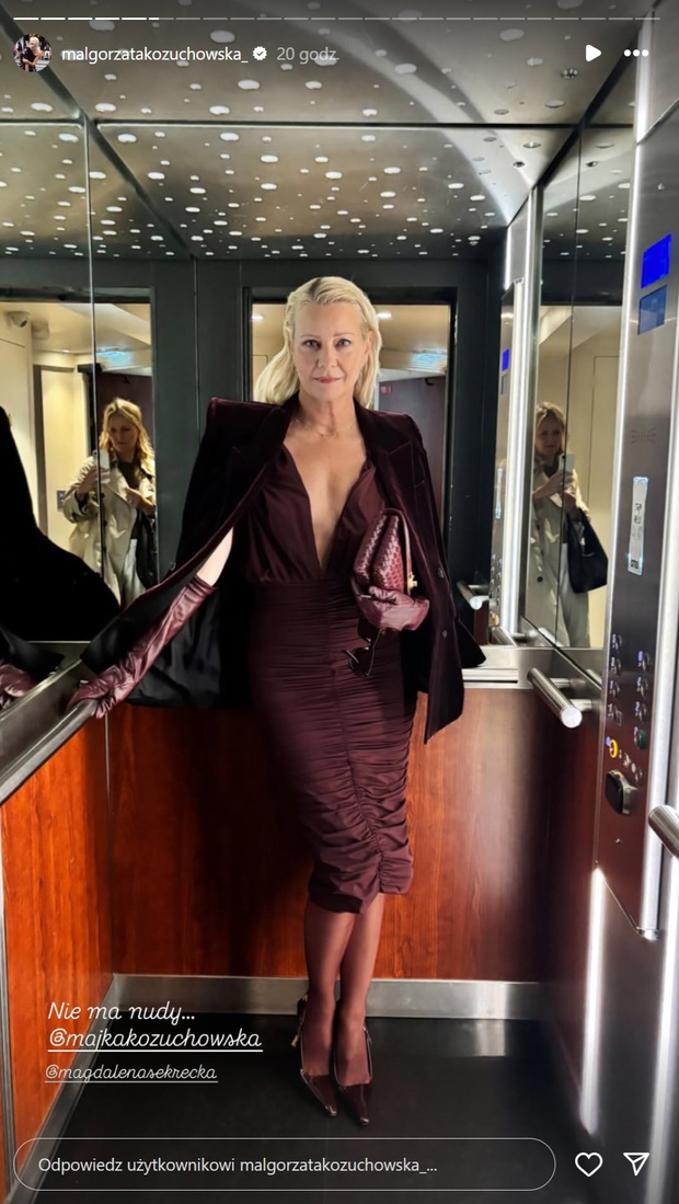 Małgorzata Kożuchowska na Paris Fashion Week