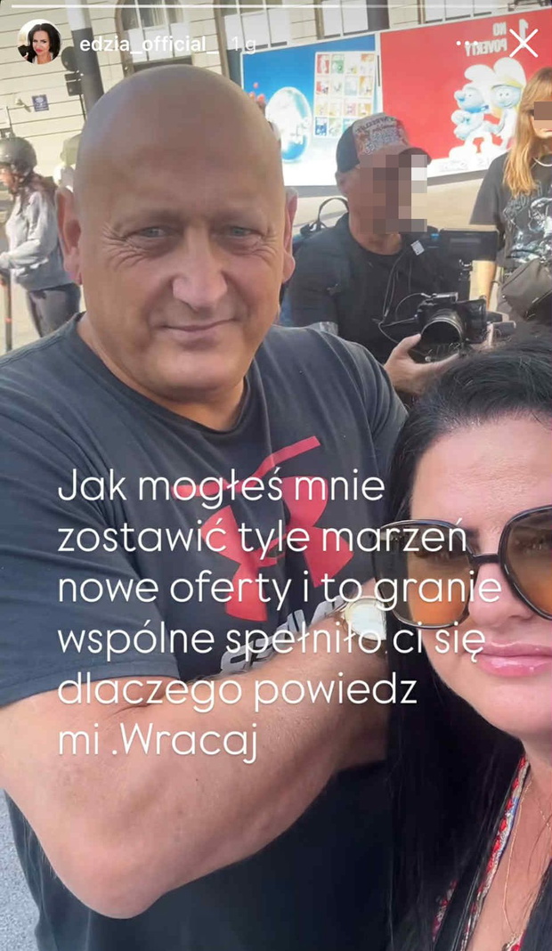Edzia nie może się pogodzić ze śmiercią Jacka Wójcika