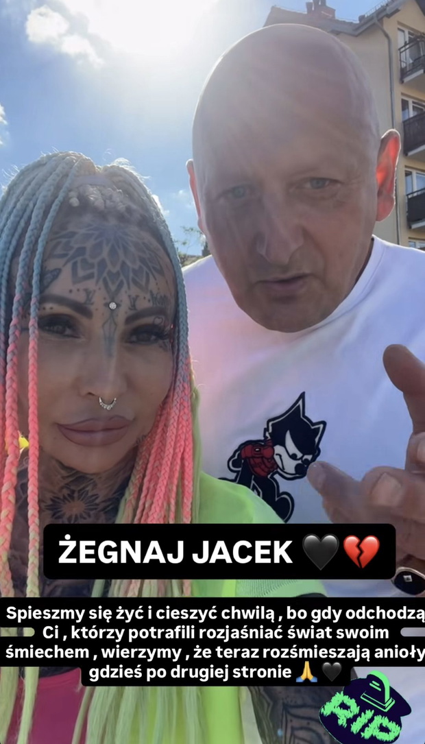 Gwiazdy TTV żegnają Jacka Wójcika fot. Instagram @adrianna_scandal_queen