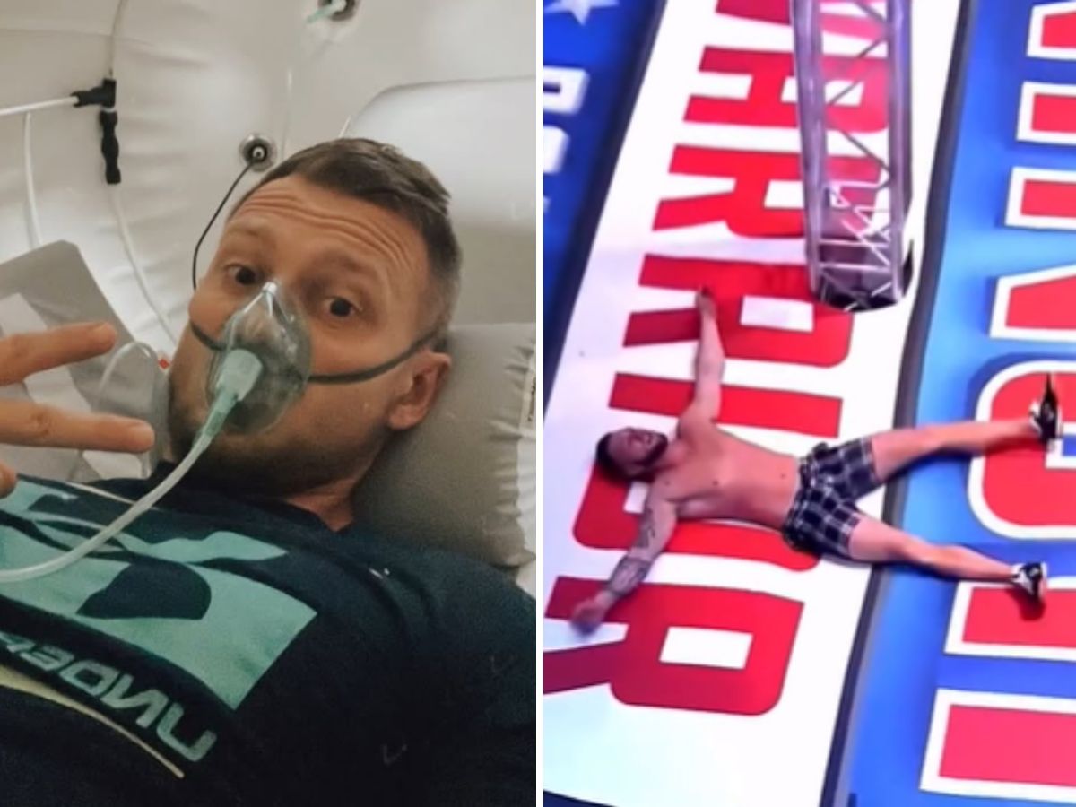 Uczestnik "Ninja Warrior" złamał kręgosłup na planie programu. Teraz pokazał wstrząsające nagranie z wypadku fot. Instagram @albert_brudny_lorenz