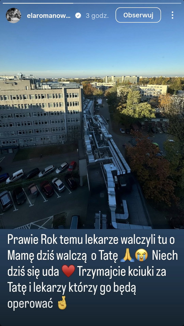 Ela Romanowska apeluje o wsparcie fot. Instagram @elaromanowska