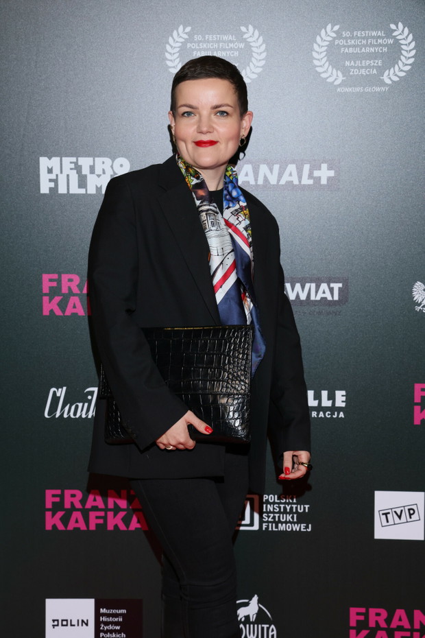 Marta Cienkowska na premierze filmu "Franz Kafka" w reżyserii Agnieszki Holland