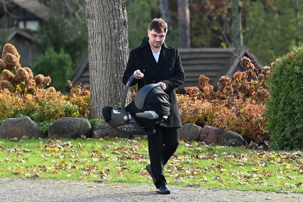 Daniel Martyniuk na chrzcinach syna