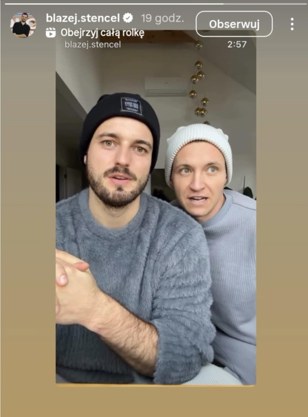 Błażej Stencel zaatakowany na ulicy fot. Instagram @blazej.stencel