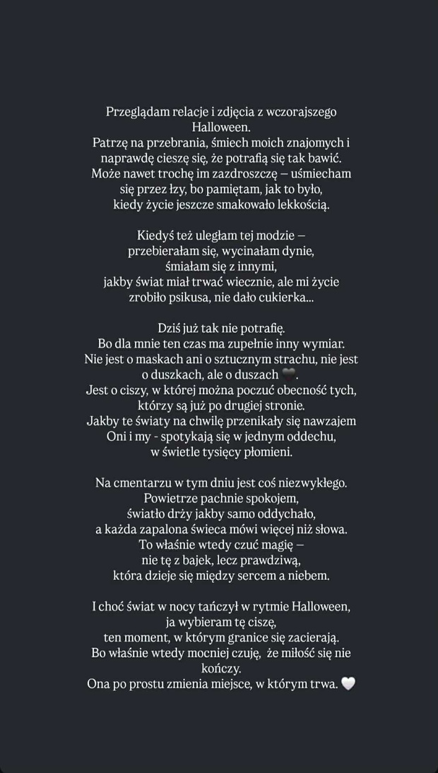Sylwia Peretti w poruszających słowach wspomina tragicznie zmarłego syna w dniu Wszystkich Świętych