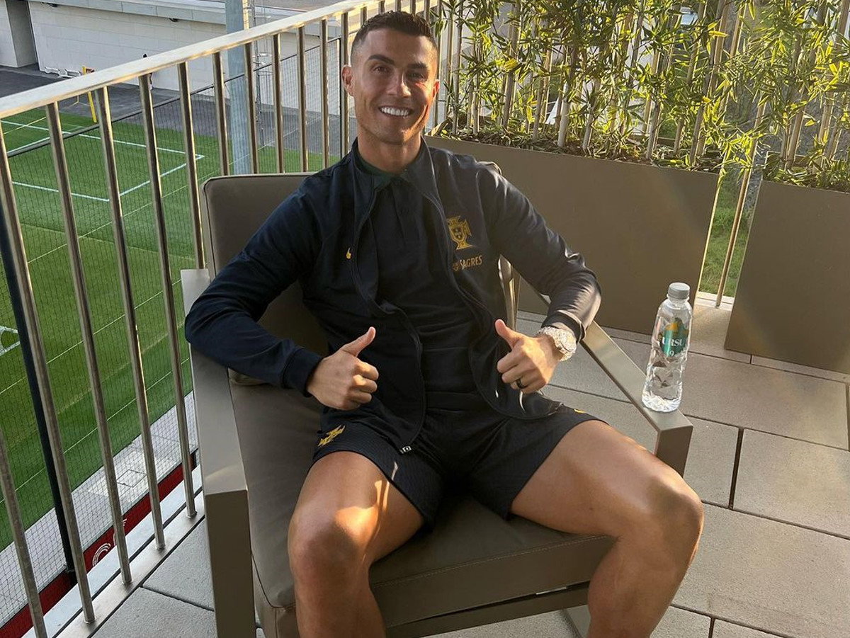 Cristiano Ronaldo z pomalowanymi paznokciami