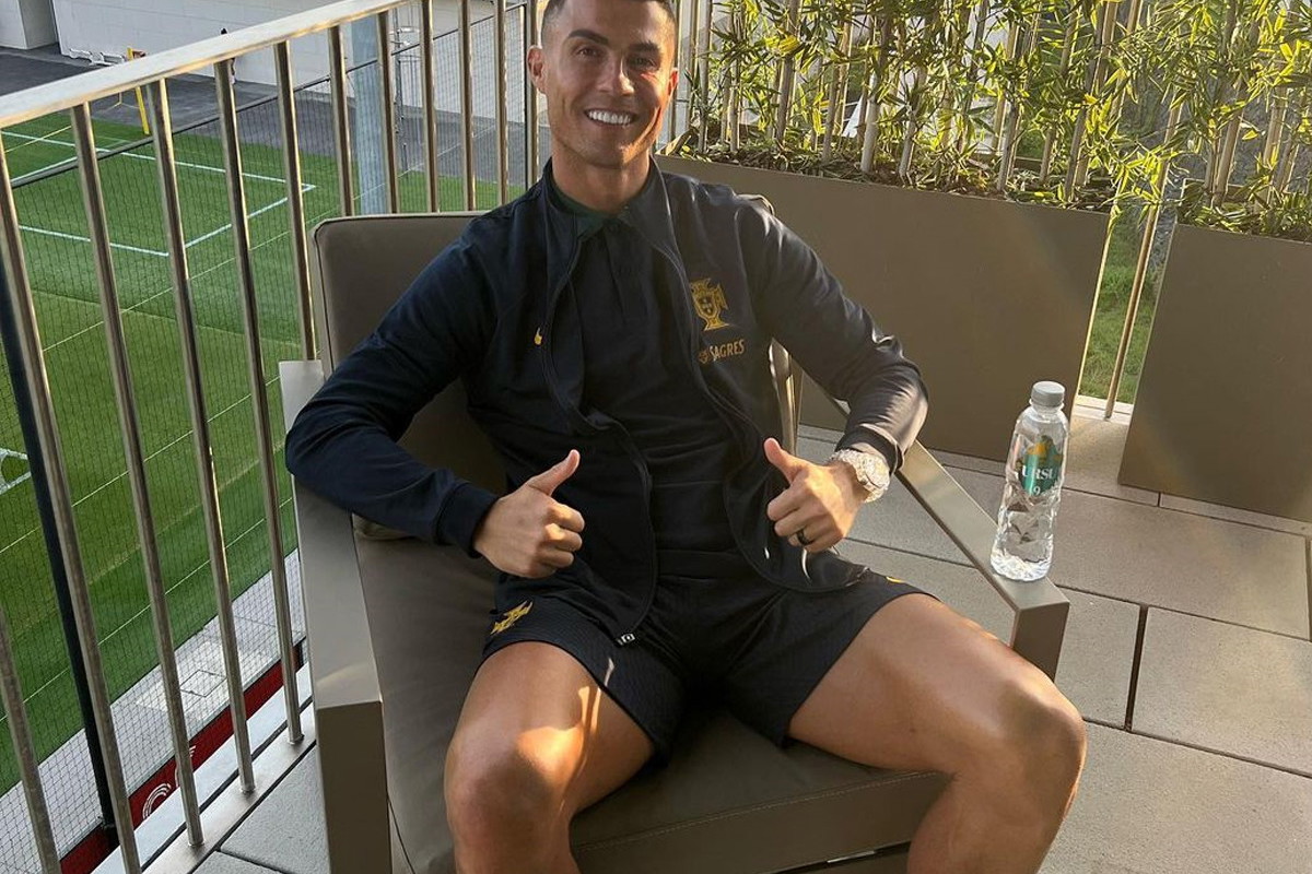 Cristiano Ronaldo z pomalowanymi paznokciami