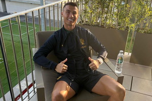 Cristiano Ronaldo z pomalowanymi paznokciami