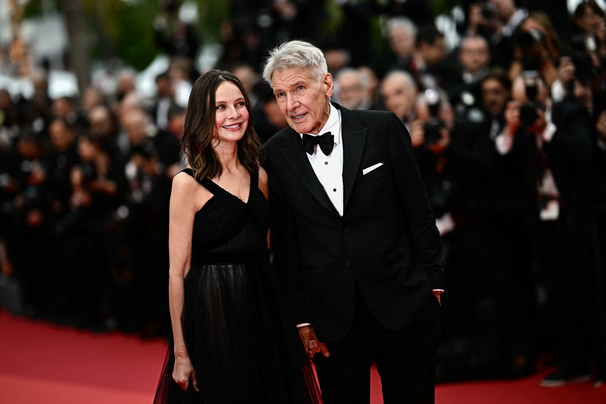 Calista Flockhart i Harrison Ford w Cannes 2023