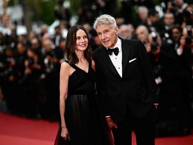 Calista Flockhart i Harrison Ford w Cannes 2023