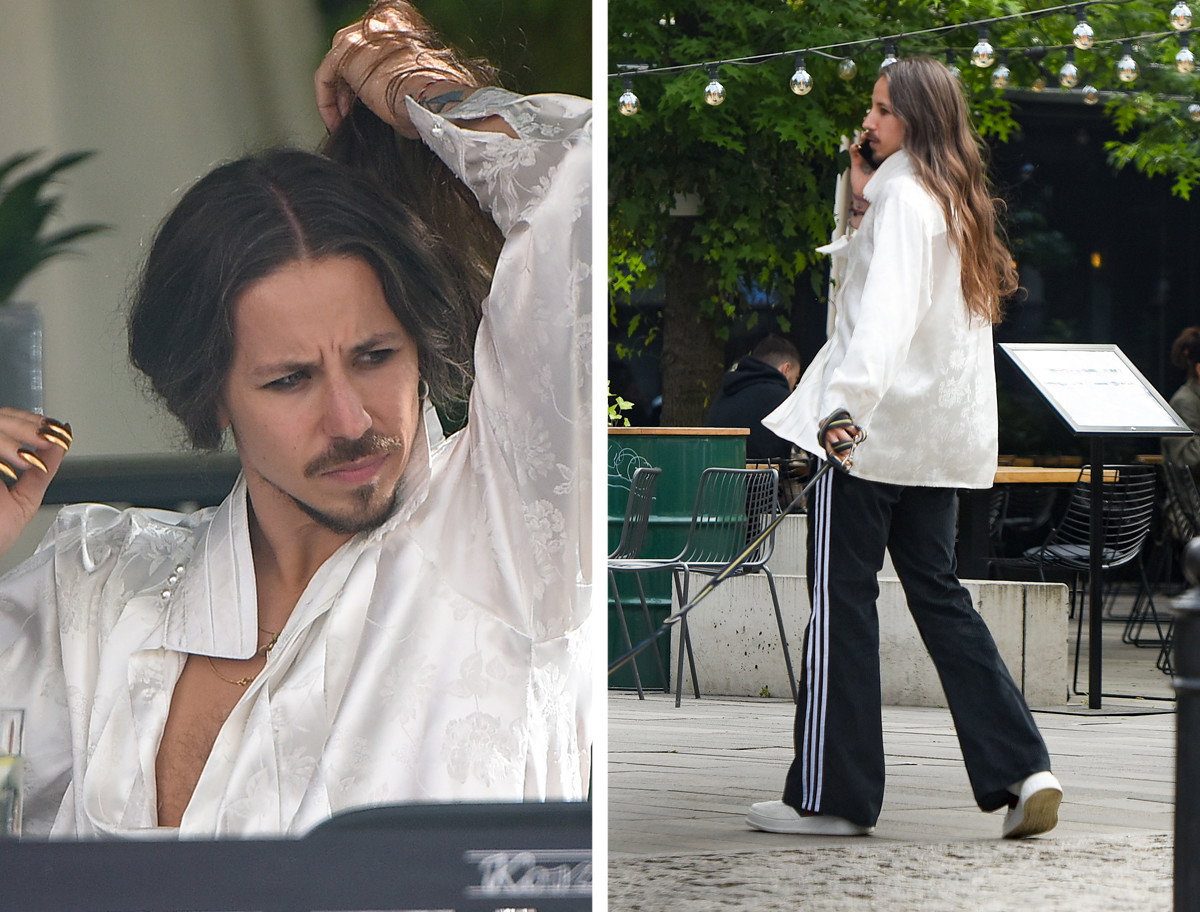 Michał Szpak i jego złote paznokcie