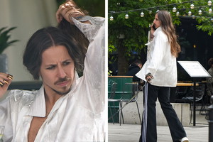 Michał Szpak i jego złote paznokcie
