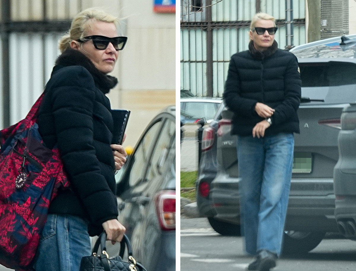 Małgorzata Kożuchowska z drogą torbą