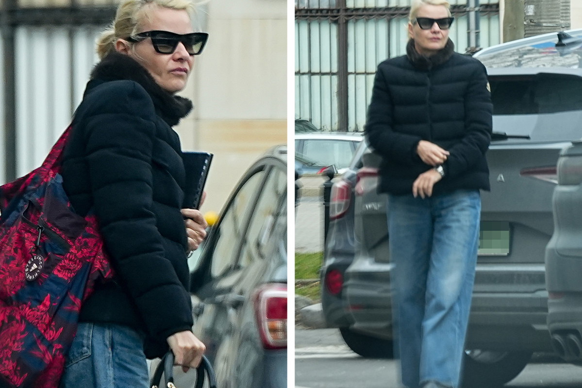Małgorzata Kożuchowska z drogą torbą