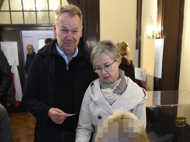 Mirosław Baka z żoną