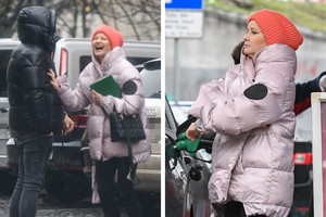 Małgorzata Kożuchowska rozbawiona, potem zatankowała