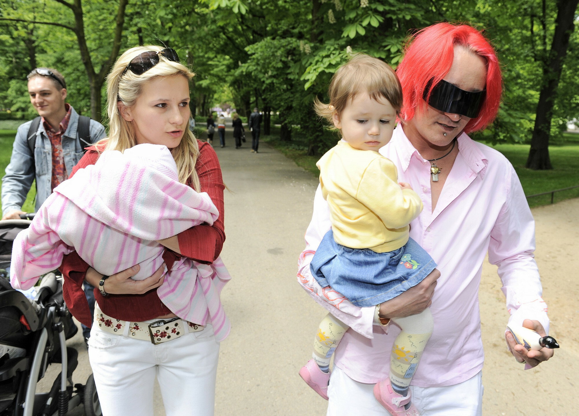 Michał Wiśniewski z córką Vivienne w 2008 roku