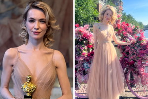 Paulina Gałązka z nagrodą za Dziewczyny z Dubaju na gali w Amsterdamie