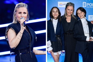 Ania Świątczak z córkami w Opolu 2022