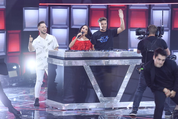scena z: Justyna Steczkowska, Mike &amp; Laurent, fot. Piętka Mieszko/AKPA