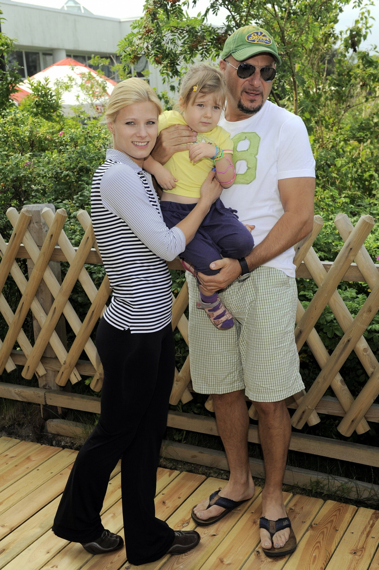 Piotr Gąsowski i Anna Głogowska z córką Julią