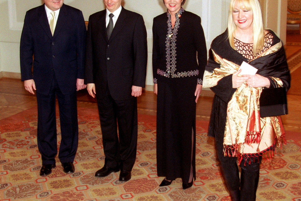 Maryla Rodowicz i Władimir Putin w 2002 roku