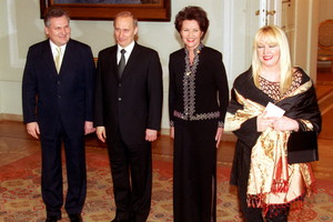 Maryla Rodowicz i Władimir Putin w 2002 roku