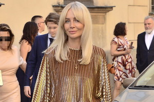 Agnieszka Woźniak-Starak na ślubie Edwarda Miszczaka