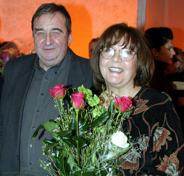 Marta Lipińska na pogrzebie Krzysztofa Kowalewskiego
