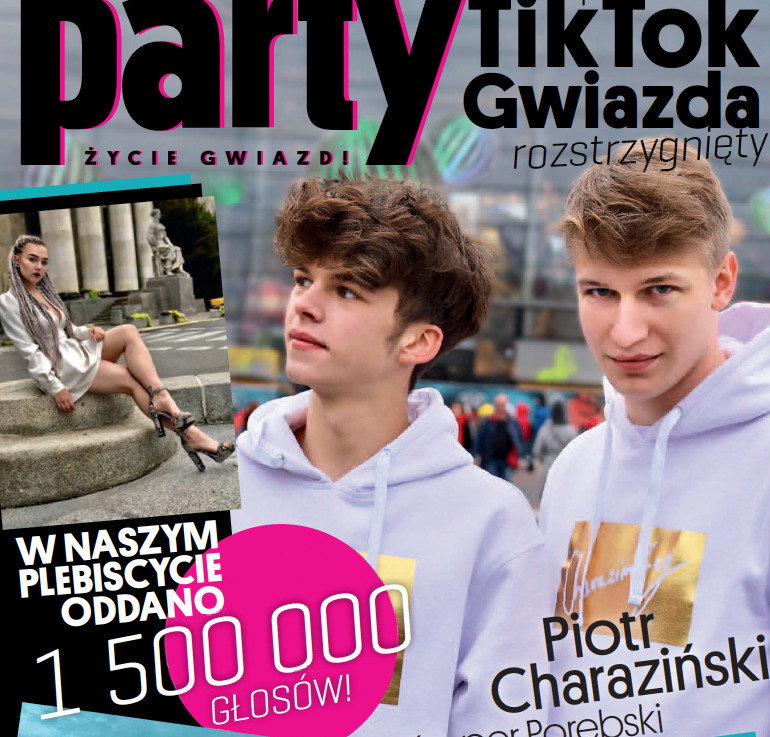 Piotr Charaziński i Kacper Porębski na okładce Party
