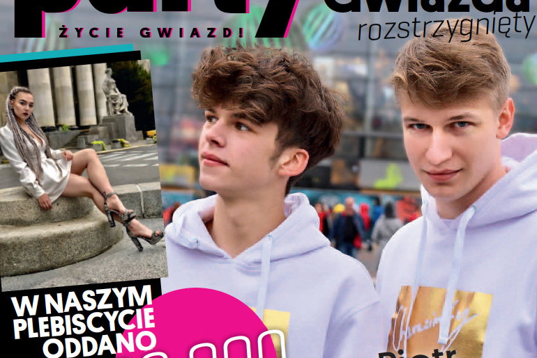 Piotr Charaziński i Kacper Porębski na okładce Party