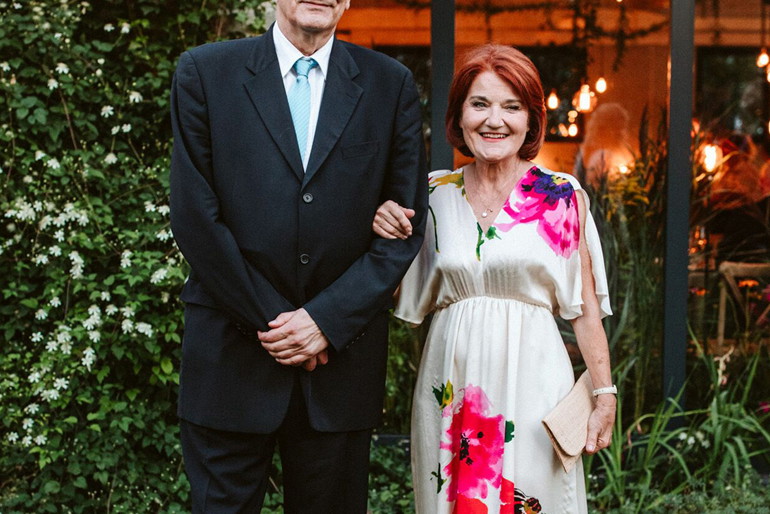Maria Winiarska na ślubie córki
