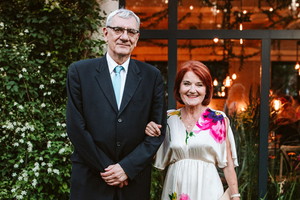 Maria Winiarska na ślubie córki