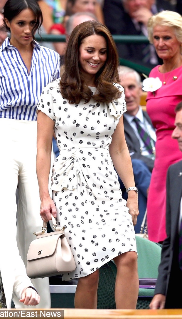 Ksi??ne Catherine i Meghan na Wimbledonie 2018