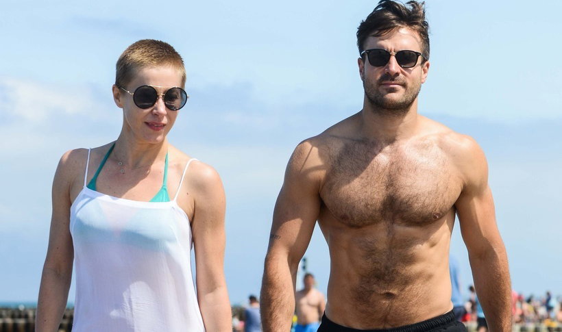Kasia Warnke i Piotr Stramowski bez koszulki