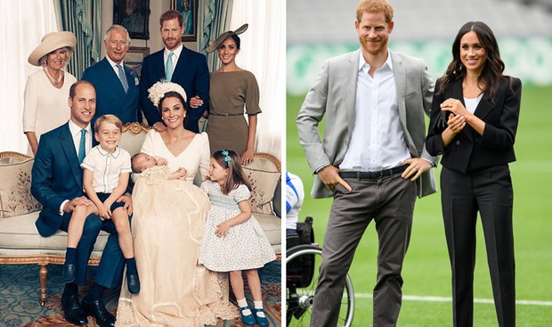 Księżna Meghan trzyma Harry'ego za ramię