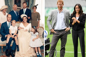 Księżna Meghan trzyma Harry'ego za ramię