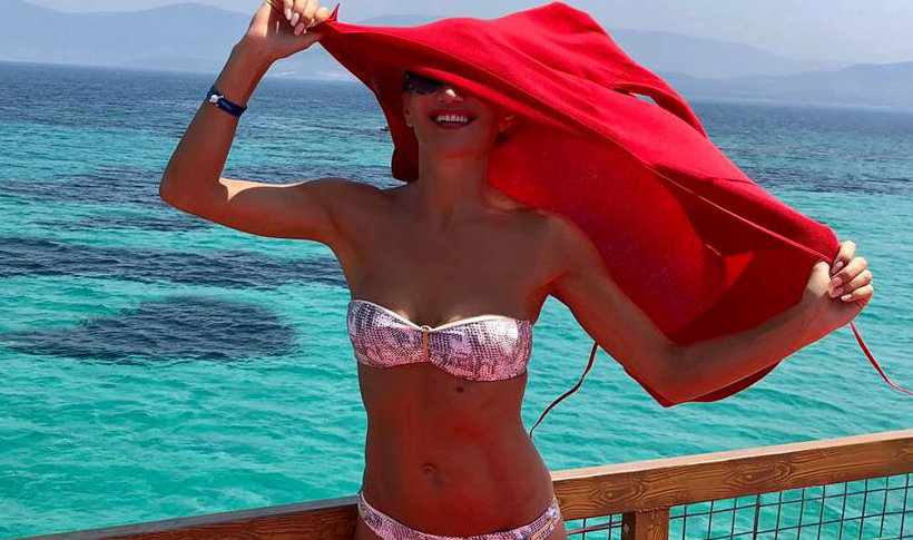 Justyna Steczkowska na wakacjach w bikini