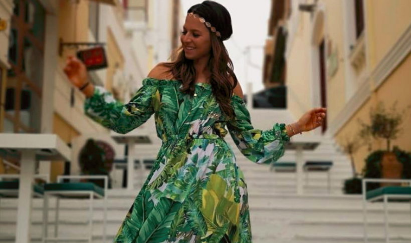Anna Lewandowska w sukience z przeceny