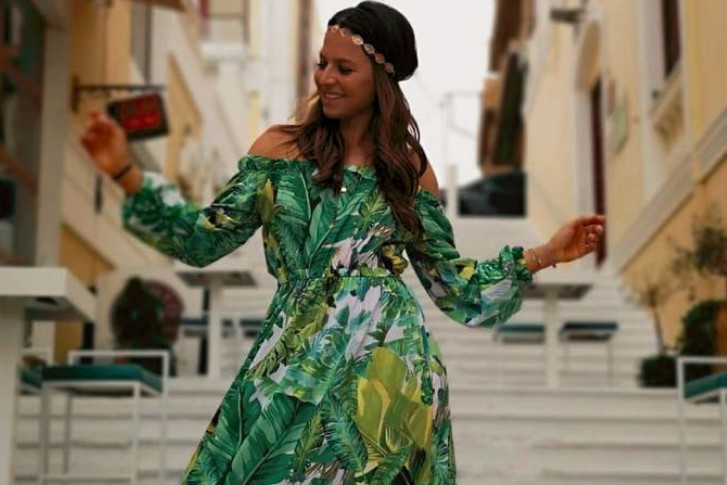 Anna Lewandowska w sukience z przeceny