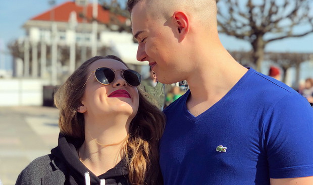 Wiktoria Gąsiewska i Adam Zdrójkowski na wakacjach