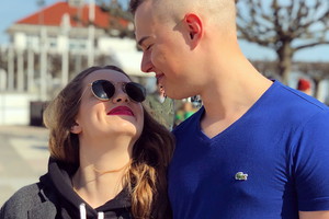 Wiktoria Gąsiewska i Adam Zdrójkowski na wakacjach