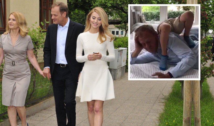 Donald Tusk z wnukiem