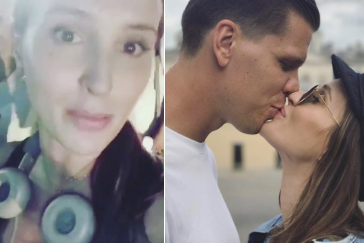 Marina i Wojciech Szczęsny całują się na Instagramie