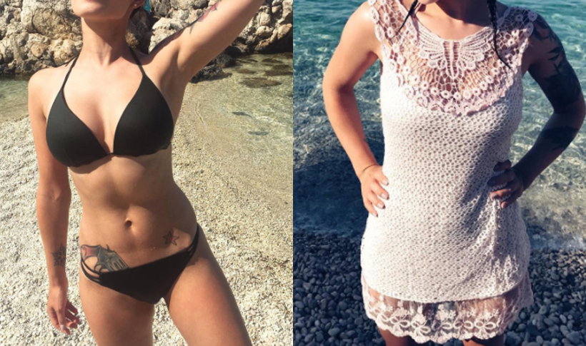 Ewelina Lisowska na wakacjach