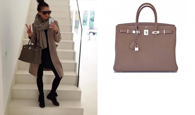 Anna Lewandowska z torbą Birkin