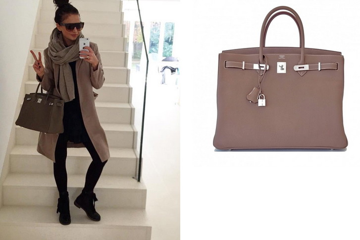 Anna Lewandowska z torbą Birkin